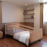 Lit médical de luxe pour soins à domicile, lit en bois pour personnes âgées, lit de soins à domicile pour personnes âgées, lit d'hôpital pour patients en maison de retraite