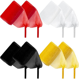 Yrunfeety lacci per scarpe piatti in Chiffon trasparente largo 4CM lacci per scarpe bianchi per donna lacci per scarpe sneakers <span class=keywords><strong>18</strong></span> colori - Product Image 6