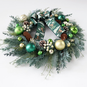 Trung Quốc Nhà Sản Xuất Giáng Sinh Trang Trí Cảnh Bố Trí Mây Cử<span class=keywords><strong>a</strong></span> Đồ Trang Trí Vòng Hoa Cử<span class=keywords><strong>a</strong></span> Sổ Vòng Hoa - Product Image 3