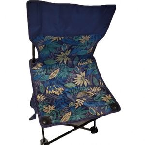 Custom Logo 100kg Capacity Portable Backpacking Folding Beach Camping Chairs with Carry Bag - Product Image 1