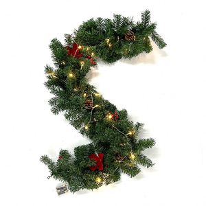 Venta al por Mayor de Bastones Navideños Luminosos de PVC Verde de 1.8M con LED, 180 Ramas, Decoración Navideña, Guirnalda - Product Image 1