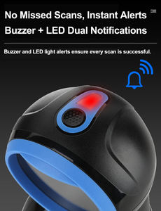 Lecteur de codes-barres omnidirectionnel USB de bureau haute précision <span class=keywords><strong>à</strong></span> scan rapide 1D/2D pour vérificateur de prix en supermarché - Product Image 6