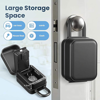 Boîte de rangement électronique en métal, coffre-fort mural, rangement sécurisé, serrure de sécurité, coffre-fort à code numérique, contrôle par application TT Lock, boîte à clés intelligente