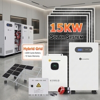 Sistem Energi Surya Hibrida 40-60VDC 15kW 10kW 15kW 20kW 30kW Paket Sistem Surya Lengkap Dengan Inverter Deye untuk Pasokan Rumah Tangga
