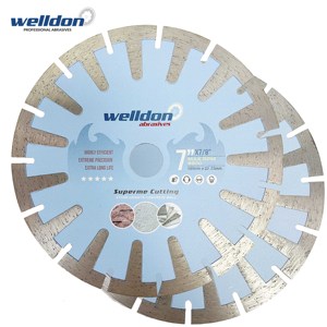 Disco de corte de granito de hoja de sierra de diamante de 7 pulgadas para hormigón Herramienta de modelado de hoja de molienda de segmentos de malla de 7 pulgadas - Product Image 2