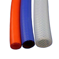 Manguera de Silicona de Grado Alimenticio con Funda Reforzada Trenzada para Gestión de Cables en Equipos Médicos, Flexible y Ligera