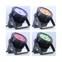 Étanche 18*10W Rgbw 4in1 Led Plat Par Lumière Portable Scène Disco Extérieur IP65 Haute Puissance Faisceau 380 Faisceau Lumineux 380 3 en 1 6.5