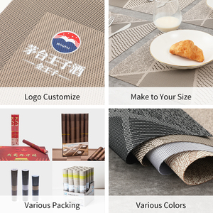 Svorydian — napperon en <span class=keywords><strong>vinyle</strong></span> tissé, lavable, durable, résistant à la chaleur, set de table pour la maison, style européen - Product Image 3