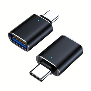 <b>USB</b> 3.0 to Type <b>C</b> OTG Adapter With LED Light <b>USB</b> <b>C</b> Male to Female Converter Adapter for Macbook - Product Image 1