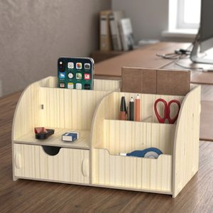 Simple Multifunctional <b>Desk</b> Organizer Paper Storage Box With <b>Phone</b> <b>Stand</b> <b>For</b> Office Use - Product Image 5