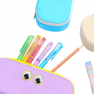 Pencil Case Large Capacity Customized Logo Zipper Study Portable Stationery Organizer Pouch Bag Multi Functional School Color - Product Image 2