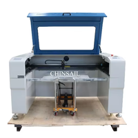 Machine de gravure CNC CO2 refroidie par eau CHINSAIL, nouvelle conception, pour granit, pierre, bois, acrylique, plastique, verre, caoutchouc, contreplaqué, MDF