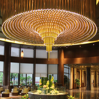 Grand lustre Led en acrylique pour décoration intérieure de Villa, centre Commercial, Hall d'hôtel