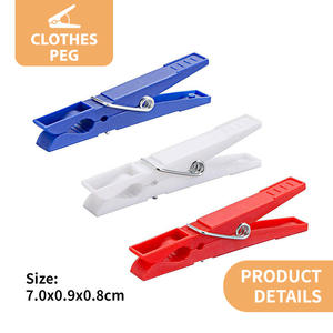 Pinzas para <span class=keywords><strong>Ropa</strong></span> Económicas de Alta Calidad, 24 Piezas, 7.0 cm, Pinzas de Plástico para <span class=keywords><strong>Ropa</strong></span> - Product Image 6