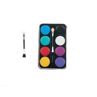 Kit de peinture au néon pour enfants, couleurs personnalisées, Palette professionnelle de peinture pour le corps et le visage à base d'eau avec pinceau cosmétique