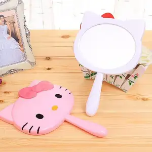 Hot Selling Espejo Single Sided Princess held hand Mirror Students cute smart Make up Mirror