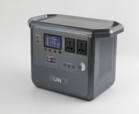 Station Portable 60Ah 768Wh LiFePO4 Onduleur à Onde Sinusoïdale Pure Contrôleur Solaire MPPT 1000W Batterie Externe Démarrage de Voiture Panneau Solaire