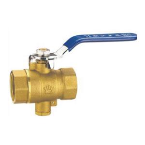 Corps de robinet à tournant sphérique en laiton bidirectionnel interrupteur manuel résistance à la pression épaissie-sonde mesure de la température eau <span class=keywords><strong>gaz</strong></span> huile Angle - Product Image 1