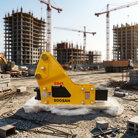 Marteau hydraulique de type latéral SB45 pour excavatrice-chargeuse de 7 à 14 tonnes - Marteau de démolition durable pour béton