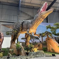 Allosaure animatronique de 11 m, dinosaure réaliste géant - Utilisation en intérieur/extérieur, construction métallique pour centre commercial, parc à thème