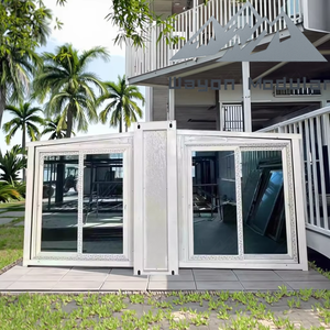 <span class=keywords><strong>Casa</strong></span> Prefabricada Expandible de Dos Alas Blancas Wayon con Ventanas Decorativas de Celosía para Villa en el Patio Trasero - Product Image 3