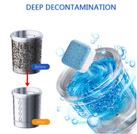 Nettoyant pour tambour de machine à laver, nettoyage en profondeur, désodorisant pour lave-linge, élimine les taches, détergent, nettoyant pour machine à laver, comprimés effervescents