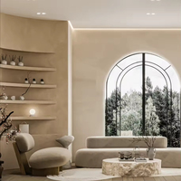 Mobilier de salon de beauté européen |   Comptoir d'exposition de produits de forme personnalisée et design d'intérieur