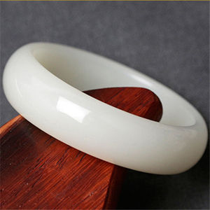 Pulsera de Cuarzo Natural de Guizhou, Color Verde Claro, Blanco y Verde Oscuro, 56mm, 58mm, 60mm, 62mm, 64mm, para Hombre y Mujer, Venta al Por Mayor - Product Image 4