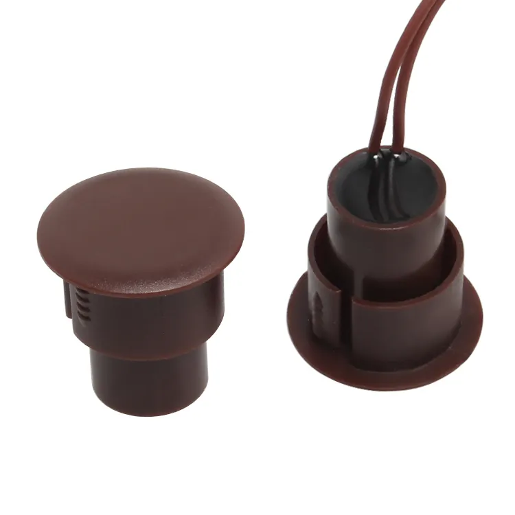 Magnetic Door Switch TD-A31 NC Recessed Wired Security Window Door Contact Sensor Alarm Brown