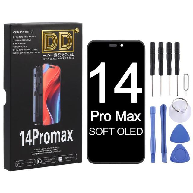 High Quality LCD Replacement Screen DD Soft OLED Screen for iPhone 14 Pro Max Mobile Phone LCDs