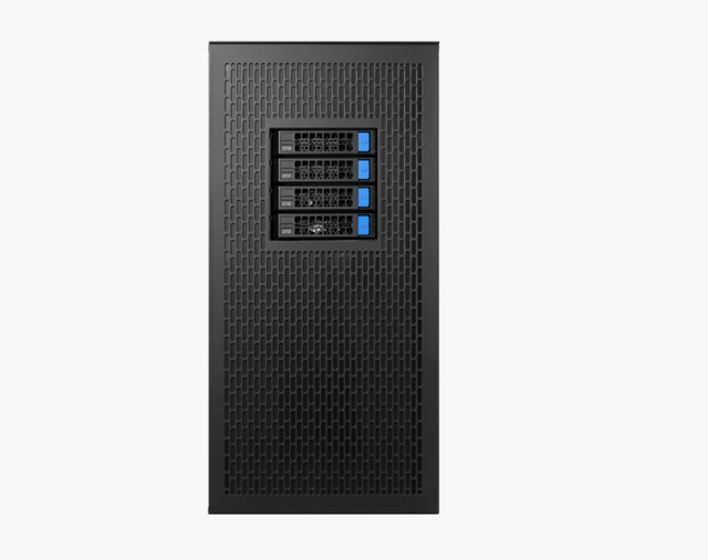 New Qway Q-FS1G5x16 GPU Server Rack with 4 HDD Hotswap Epyc Motherboard GPU AI USB Front Port ATX Fan DDR5 Stock