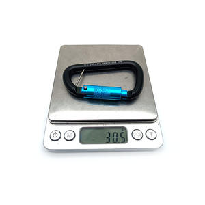 Mosquetón de aluminio con tornillo de bloqueo de puerta resistente <span class=keywords><strong>en</strong></span> forma de <span class=keywords><strong>D</strong></span> para senderismo Industrial camping seguridad mosquitos de escalada de 5kn - Product Image 5