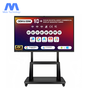 กระดานไวท์บอร์ดอัจฉริยะ MIDA 55 นิ้ว รุ่น AI Assistant Interactive Flat 4K EDLA All in One พร้อมหน้าจอสัมผัสและกล้องติดตามภาพ 48MP รุ่น MD-I55AI - Product Image 1