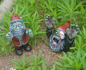 Zombie enano gótico decorativo jardín enano cementerio estatua MAB25 Halloween fantasma Festival resina arte adornos - Product Image 6