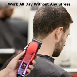 バーバーヘアコードレストリマー男性充電式USB電気プロヘアクリッパー - Product Image 6