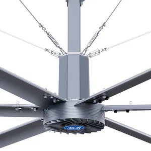 Hvls Large Industrial Ceiling Fans with PMSM Motor for Warehouse Ventilation