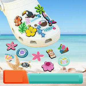 10 Pièces/Accessoires de Décoration pour Chaussures : Breloques Adorables Animaux de Dessin Animé pour Sandales, Cadeau Idéal pour Femmes, Filles et Enfants - Product Image 1