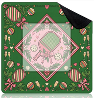 Tapis de protection de table silencieux antidérapant à motif léopard américain avec sac de transport pour tables de Mahjong, Poker, Dominos et jeux de société en famille