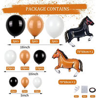 Nouvel ensemble de ballons multi-pièces pour la saison de la remise des diplômes, ballon en film d'aluminium en forme de toque de baccalauréat