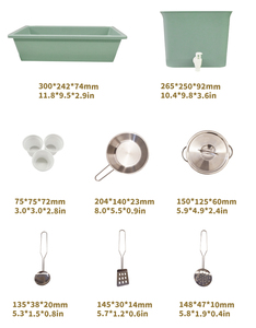 COMMIKI Wooden Outdoor <strong>Mud</strong> <strong>Kitchen</strong> <strong>for</strong> <strong>Kids</strong> with Sink Stove Tool Table Pretend Cooking Toy <strong>for</strong> Garden Preschool Water Play - Product Image 6