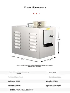 <span class=keywords><strong>Trancheuse</strong></span> à ginseng <span class=keywords><strong>de</strong></span> bureau et machine à trancher la maca commerciale - Coupeur <span class=keywords><strong>de</strong></span> racines et <span class=keywords><strong>de</strong></span> feuilles <span class=keywords><strong>de</strong></span> plantes à usage domestique avec moteur, capacité <span class=keywords><strong>de</strong></span> 800 kg/h - Product Image 2