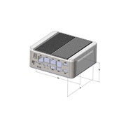 Boîtier PC Mini-ITX Domify en alliage d'aluminium 6063 H55mm, personnalisable et coloré, pour contrôle industriel, sans ventilateur, petite série en stock