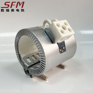 גוף חימום תעשייתי בהתאמה אישית, בעל הספק ותדר מתח גבוהים, עמיד בטמפרטורות גבוהות, מסוג קרמי בצורת פס, לחימום חביות. - Product Image 2