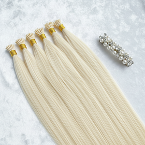Nouveauté 2026 Cheveux chinois Remy pré-collés à micro-anneaux, pointe plate I U <span class=keywords><strong>V</strong></span>, extensions de cheveux vierges doublement tirés - Product Image 2