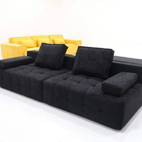 Canapé modulaire compressé sous vide, canapé sectionnel en mousse haute résilience, tissu chenille, combinaison libre, canapé de salon