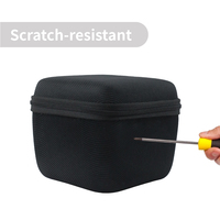 Étui de rangement pour batteries en EVA noir personnalisé à 2 emplacements, sac de transport portable antichoc pour batteries d'appareil photo