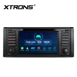 XTRONS 7 "车载全球定位系统导航安卓12 8核8 + 128GB Carplay屏幕安卓汽车4G LTE DSP车载立体声宝马E39 M5 1995-2003