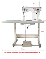 Machine à coudre industrielle MRS810 MRS820 à aiguille simple ou double, type colonne, pour la fabrication de sacs et de cuir