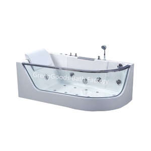 Offre Spéciale Pas Cher Prix Français Coin En Fiber De Verre <span class=keywords><strong>Baignoire</strong></span> De Massage Avec <span class=keywords><strong>Panneau</strong></span> Latéral Longeait - Product Image 1