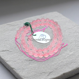 High Quality Natural Rose Quartz <b>Stone</b> Beads Loose for <b>Bracelet</b> Making Gujarat Origin Multi-color Options - Product Image 3